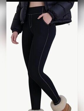 NWT Sunzel Leggings for Women Jean Denim Style Workout High Waisted Yoga Pants L